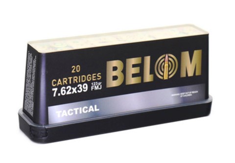 BELOM 7.62X39 BRASS 123RD FMJ 20RD BOX - Win Repeating Arms Promotion